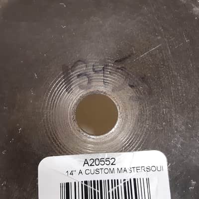 Zildjian 14" A Custom Mastersound Hi-Hat Cymbals (Pair) 1999 - Present - Brilliant image 18