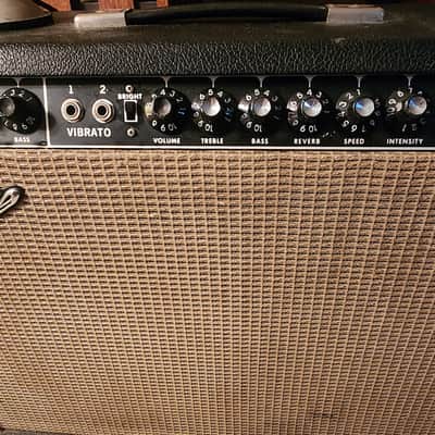 Fender 1966 Vibrolux Reverb Amp All Original Jensens, Transformers, Vintage Tubes - Black Face image 3