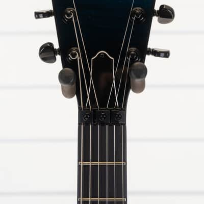 Dean Custom Shop USA ML Flame Top Floyd Firehouse Guitars Exclusive Electric Guitar, Ebony Fingerboard, Trans Blue Black Fade image 17