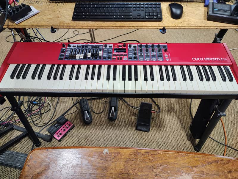 Nord Electro 6D SW73 Semi-Weighted 73-Key Digital Piano 2018 - 2022 - Red image 1