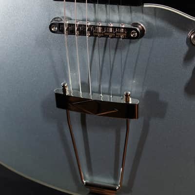 Eastman T64 Trapeze Iced Blue Metallic Hollowbody Electric Guitar image 9