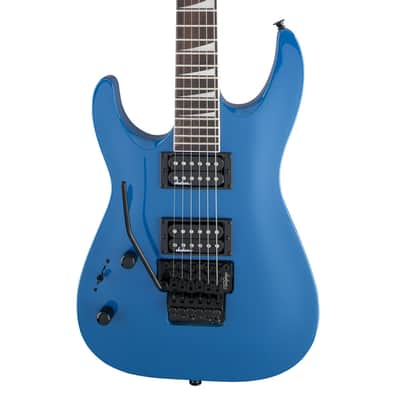 Jackson JS Series Dinky Arch Top JS32 DKA LH - Bright Blue w/ Amaranth FB image 3