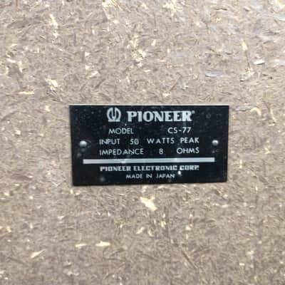 Pioneer CS-77 Home Audio Speaker Cabinet Pair image 11