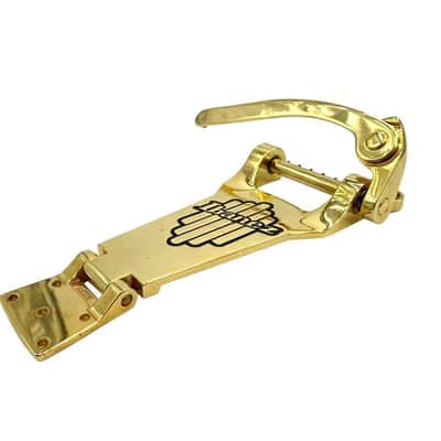 Ibanez BG-FA Gold Jazz Guitar Tailpiece Trapeze with Screws and Spring image 2