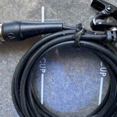 Audio-Technica AT830CW Omni Directional Condenser Lavalier Microphone 2010s - Black image 4