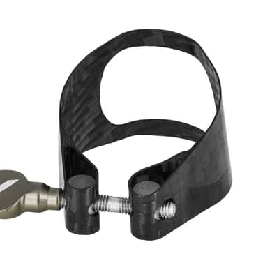 Vandoren CARBON FIBER Bb Clarinet Ligature & Plastic Cap-LC81BLP - Black Screw image 2