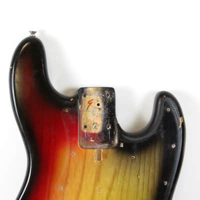 1973 Vintage Fender Jazz Bass Alder Sunburst BODY 1970s USA image 2