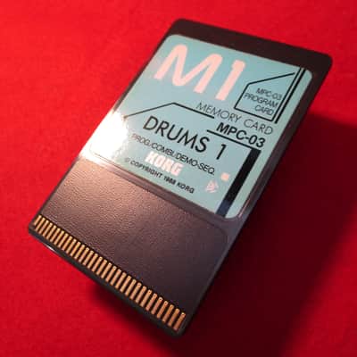KORG M1 PCM Program Cards MSC-03 / MPC-03 "DRUMS 1" Tested Expedited Free shipping image 4