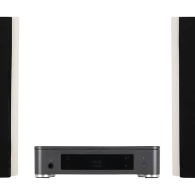 Mission LX CONNECT WHT 120w Wireless Bookshelf Speaker System w/Hub in White image 2