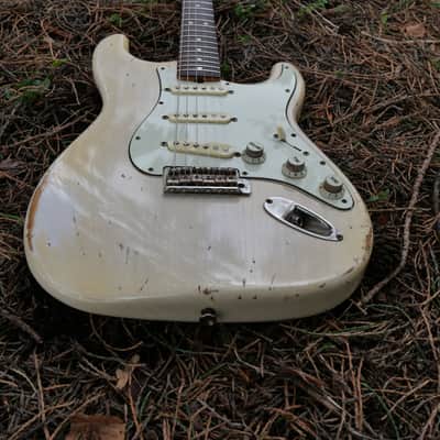 1965 Hendrix Replica Vintage Strat Blonde Relic Custom Build -Fender AY Pickups image 23