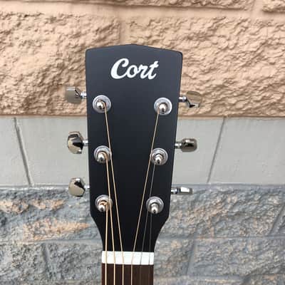 Cort AD810 BKS Standard Series Spruce/Mahogany Dreadnought - Black Satin image 3