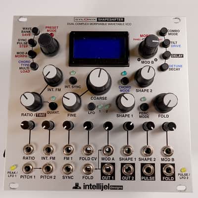 Intellijel Cylonix Shapeshifter Dual Wavetable VCO Eurorack Synth Module 2015 - Present - Silver image 1