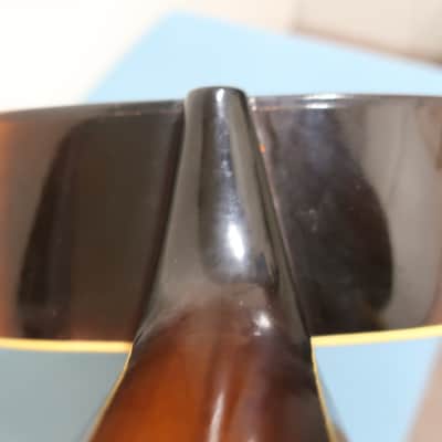 Vintage 1960s  Framus Parlor Model 5/10 "Serenade" Small Body Acoustic Guitar West Germany Clean Original Fuax Gator Case Hang Tags & Original Pick WOW image 11