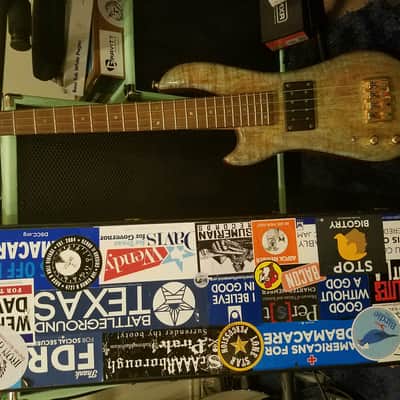 Handmade Lefty Short Scale / Piccolo Bass  2000s Sickly Green image 8