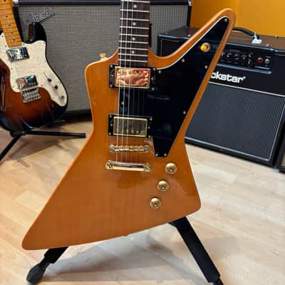 Epiphone - 58 Reissue Korina Explorer (Natural - Gold) w/ Gig Bag - 2022 - USED image 3