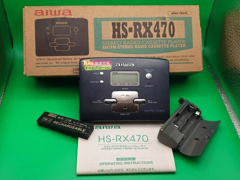 aiwa カセットプレーヤー HS-RX470 ポータブルプレーヤー