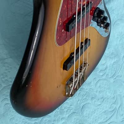 Fender Jazz Bass 1972 - Suburst - Maple Fingerboard with Black Blok image 5