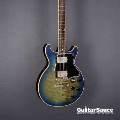 Gibson Custom Shop Les Paul Special Double Cut Figured Humbucker 2019 - Aqua Flamed (Cod.1462UG) image 10