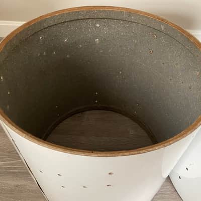Rogers Big R 5 Ply 14x22 And 16x16 Drum Shell Lot New England White image 9