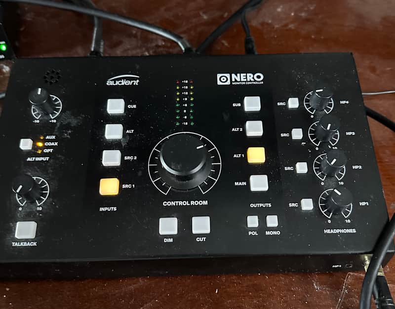 Audient Nero Desktop Monitor Controller 2019 - Black and Gray image 1