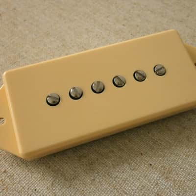 P90 Pickup Dog Ear CREAM A4 HOT Bridge Fits Gibson Epiphone Handcrafted by Q pickups Vintage image 5