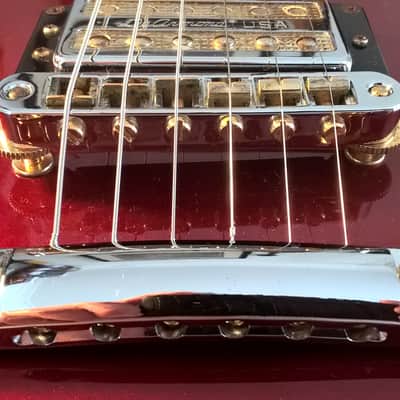 Guild DeArmond M-77--2001; Wine Red Metallic; Made in Korea; USA Gold-Tone HB Pickups; All-Original image 19