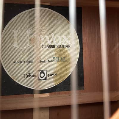 1970’s? Univox MODEL U3045 CLASSICAL GUITAR - Natural image 11