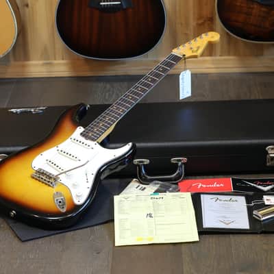 2020 Fender Custom Shop '64 Stratocaster Electric Guitar Relic Sunburst + COA OHSC image 1