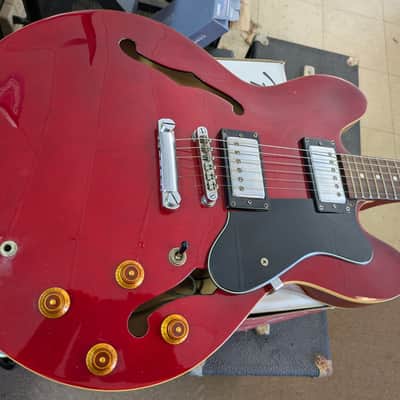 Epiphone Dot ES-335 Semi Hollow Electric Guitar Cherry Red, Maple, Rosewood, Hard Case image 1