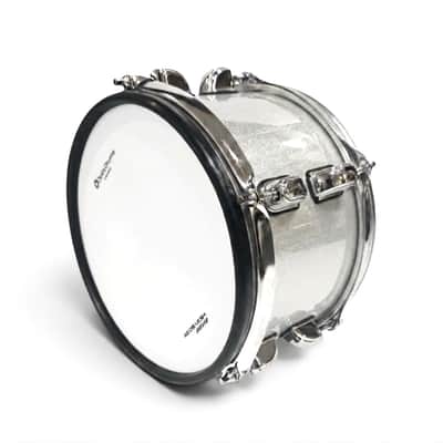 Dolby 8” Electronic White Silver TOM w 3 Triggers for Roland Alesis Drum image 4