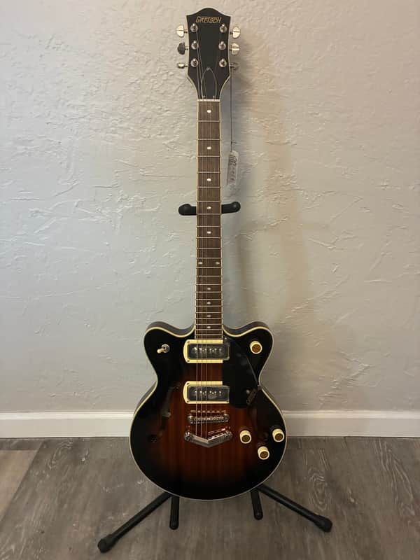 Gretsch G2655-P90 Streamliner Center Block Double Cutaway with V-Stoptail 2021 - Present - Brownstone image 1