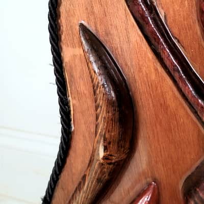 Custom Carved Guitar Hard Shell Case Abstract Female image 10