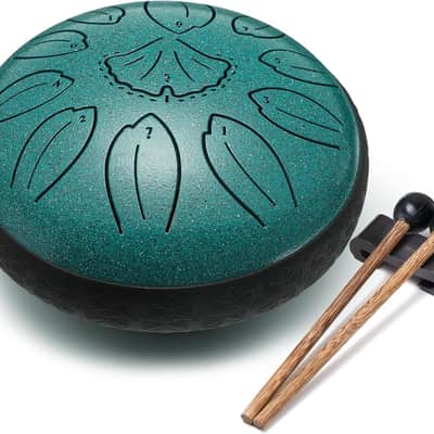 6-Inch Steel Tongue Drum – 11-Note Percussion Instrument, Rain Drum Style, Melodic & Relaxing Sound image 2