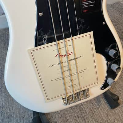 Fender Precision Bass American Performer 2021 - Arctic White image 2