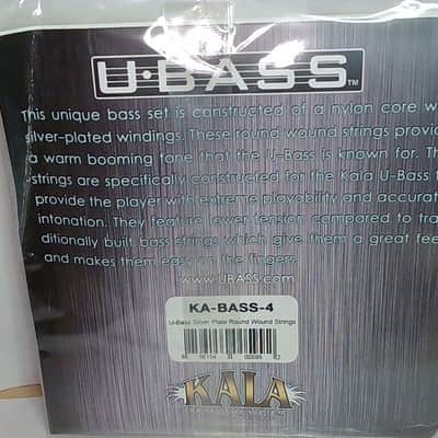 Kala U-Bass Silver Plate Round Wound Strings Set image 3