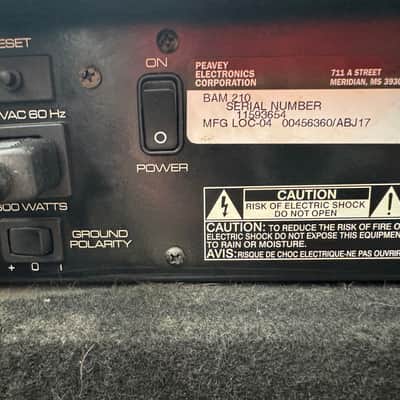 Peavey BAM-210. USA, Direct out, Can power another Speaker at 4Ohms. image 7