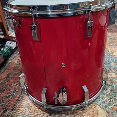 Sonor Made in Germany Mid 70's Champion Red 4 Pc Drum Set 22, 16, 8, 9, Clean! image 19