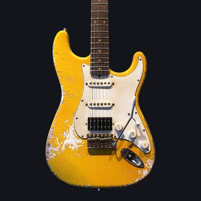 Made to Order - FRANCHIN Mercury guitar Relic Aged 100% Nitro Lacquer (Sunburst/ Black/ White/ Blue/ Green/ Yellow/ Red/ Pink/ Burgundy/ Purple/ Gold/ Silver, etc.) Stratocaster-Strat-S-Style Made in Italy image 7