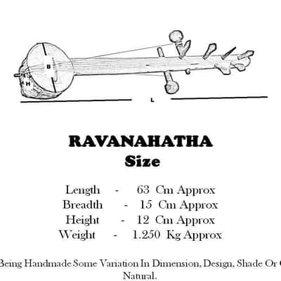 Handmade Ravanahatha Professiona Folk Instrument of Rajasthan Fedel, Sarangi, Ravanhatta image 4
