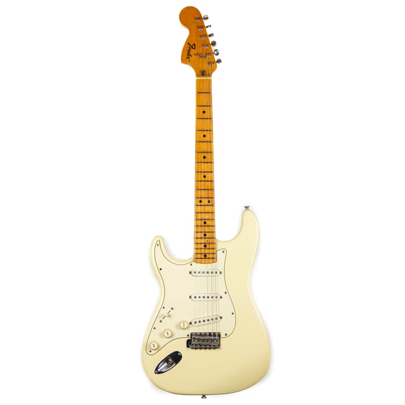 Fender 1973 Strat, LEFTY, Refin Olympic White image 1