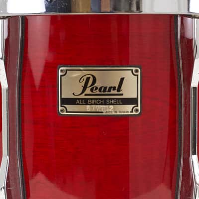 Pearl BLX Series All Birch 10x12 Mounted Tom, Late 80s-Early 90s, Sequoia Red image 5