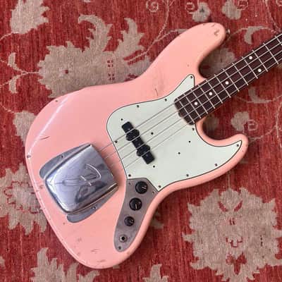 2020 Fender Custom Shop '62 Jazz Bass Journeyman Relic - Shell Pink image 1