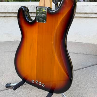 2002 Squier Standard Precision Bass Special P/J – 3-Color Sunburst - String-Through image 6