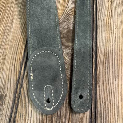 Fender Custom Shop Guitar Bass Strap Black Leather 2" Strat Tele image 5