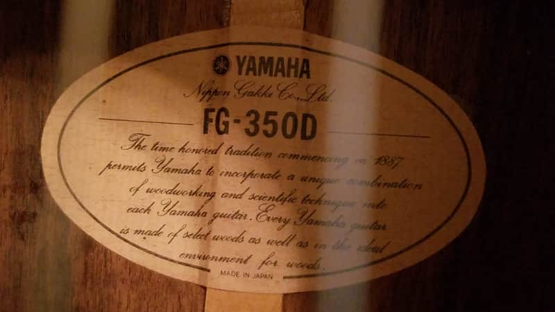 Yamaha FG 350D JAPAN | Reverb