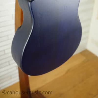 Ibanez AUP10FMNE-TBO Tenor Ukulele - Transparent Blue Sunburst Open Pore image 10