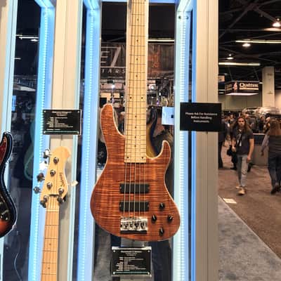 Sadowsky Masterbuilt CS Modern Natural High-Polish 5-String Electric Bass 5A Flamed Koa Top 7.8 lbs! image 22