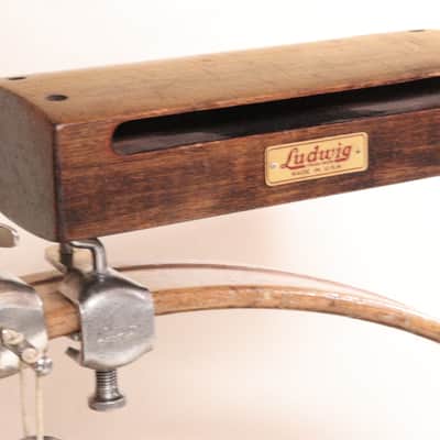 Ludwig Wood Block & 6" Triangle, Both with Logo, Traps Era 1920s-30s / INSPECTED & TESTED image 10