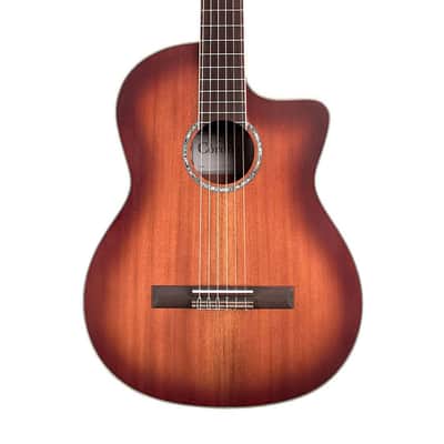 Cordoba Iberia C4-CE Cutaway Electric Nylon String Guitar - Edge Burst image 1