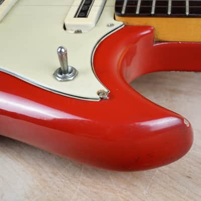 Yamaha SG-3 1966 Coral Red Vintage Japan w/ Bag image 10